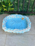 Honest Pets® "Cloud Cushion" Extra-Plüsch Haustierbett – Doppelgarn Handgestrickt